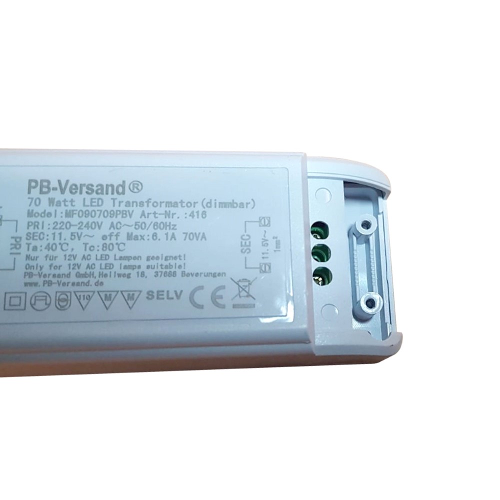 LED Trafo 1-70 Watt 12V~ AC Wechselspannung Transformator Elektronisch  Netzteil kompakt